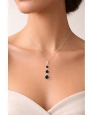 Black Onyx Pendant 925 Sterling Silver - Handmade Gemstone Jewelry