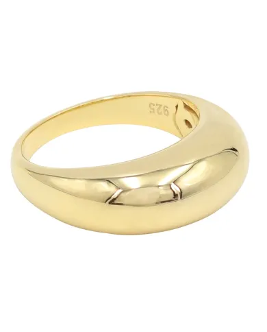 Plain Band Ring - Gold Plated Silver Handmade Minimalist Jewelry