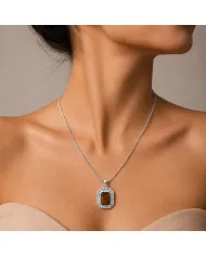 Natural Tiger Eye Pendant - 925 Sterling Silver Handmade Jewelry