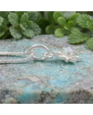 Sterling Silver Opal North Star Pendant Necklace | Celestial Jewelry
