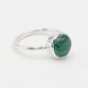 Malachite Ring, Sterling Silver Ring, Love Promise Ring, Minimalist Ring, Handmade Ring, Ring For Women, Taurus Birthstone Ring