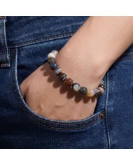 8mm Beads Botswana Agate Stretch Bracelet