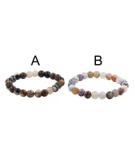 8mm Beads Botswana Agate Stretch Bracelet