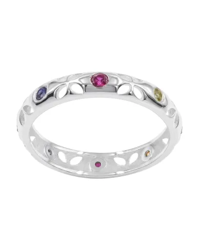 Multicolor Sapphire Ring - 925 Sterling Silver Handmade Jewelry