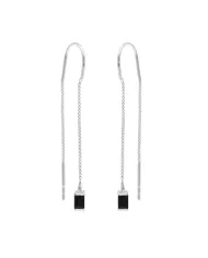 Swarovski Crystal Threader Earrings – 925 Sterling Silver Drop Earrings