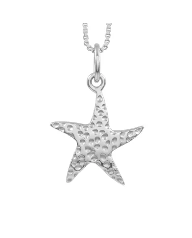 925 Sterling Silver Starfish Pendant – Handmade Unisex Minimalist Jewelry
