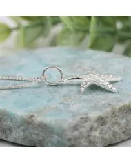 925 Sterling Silver Starfish Pendant – Handmade Unisex Minimalist Jewelry
