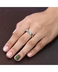 Arizona Turquoise Ring - 925 Sterling Silver Handmade Band