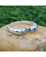 Tanzanite Ring - 925 Sterling Silver Handmade Band Minimalist Jewelry