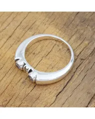 Tanzanite Ring - 925 Sterling Silver Handmade Band Minimalist Jewelry
