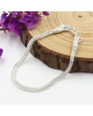 925 Sterling Silver Dragon Head Link Chain Bracelet Handmade Jewelry