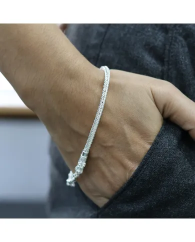 925 Sterling Silver Dragon Head Link Chain Bracelet Handmade Jewelry