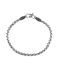 925 Sterling Silver Dragon Head Link Chain Bracelet Handmade Jewelry