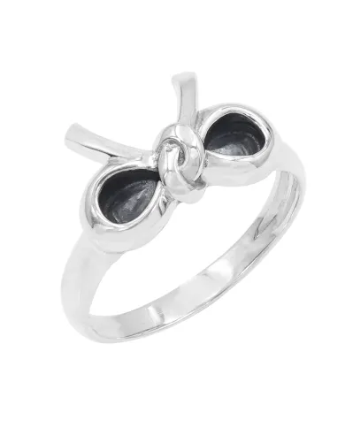925 Sterling Silver Bow Ring - Minimalist Jewelry for Women