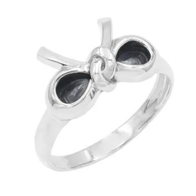 925 Sterling Silver Bow Ring - Minimalist Jewelry for Women