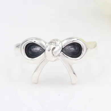 925 Sterling Silver Bow Ring - Minimalist Jewelry for Women