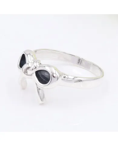 925 Sterling Silver Bow Ring - Minimalist Jewelry for Women