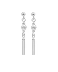 Zigzag Hoop Earrings in 925 Sterling Silver – Handmade Gift for Women