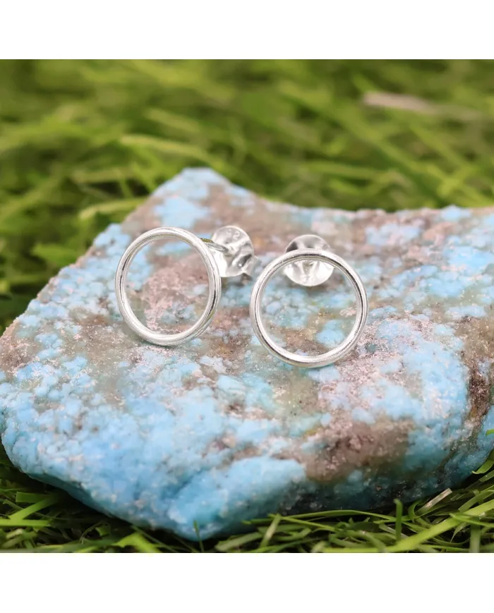 925 Sterling Silver Round Stud Earrings – Everyday Jewelry