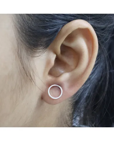 925 Sterling Silver Round Stud Earrings – Everyday Jewelry