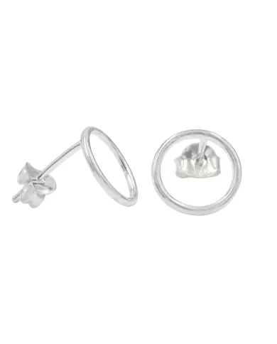 925 Sterling Silver Round Stud Earrings – Everyday Jewelry