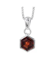 Black Tourmaline Crystal Pencil Pendant | 925 Sterling Silver Jewelry