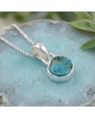Arizona Turquoise Pendant Necklace in 925 Sterling Silver Jewelry