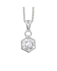 18K Gold-Plated Bezel-Set Raw Aquamarine Pendant Necklace