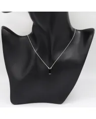 Black Onyx Pendant - 925 Sterling Silver Necklace for Women