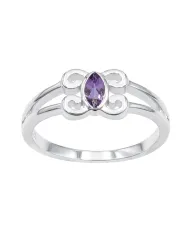 18K Gold Plated Rhombus Moonstone Ring - Geometric Gemstone Jewelry