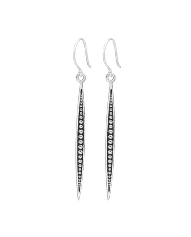 925 Sterling Silver Oxidized Dangle Earrings – Elegant & Timeless Design