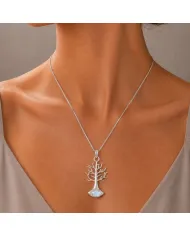 Moonstone Tree of Life Pendant Necklace | 925 Sterling Silver Jewelry