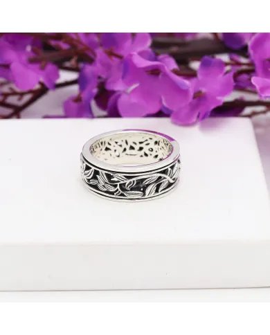 Handmade Spinner Ring in 925 Sterling Silver – Fidget & Mindfulness
