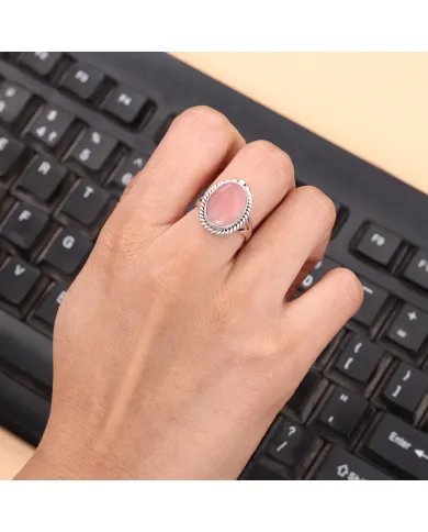 Natural Pink Opal - 925 Sterling Silver Handmade Gemstone Jewelry