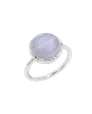 Larimar Gemstone, Solid Sterling Silver Handmade Statement Ring For Women