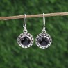 Black Onyx Earrings, Sterling Silver Earrings, Round Onyx Earrings, December Birthstone, Handmade Earrings, Beautiful Earrings