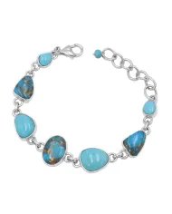 Black Onyx Bracelet - 925 Sterling Silver Handmade Baguette Gemstone Jewelry