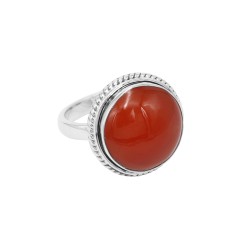 Natural Carnelian Ring for Women, Engagement Ring, Dainty Handmade Ring, Statement Ring, Love Promise Ring, July Birthstone Ring