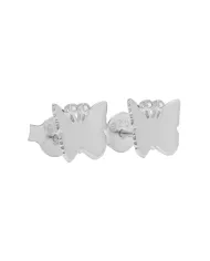 Moissanite Butterfly Stud Earrings – 925 Sterling Silver Tiny Jewelry