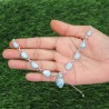 Larimar Necklace Set, 925 Sterling Silver Necklaces, Statement Necklace Set, Delicate Necklaces, Matching Jewelry Set for Women