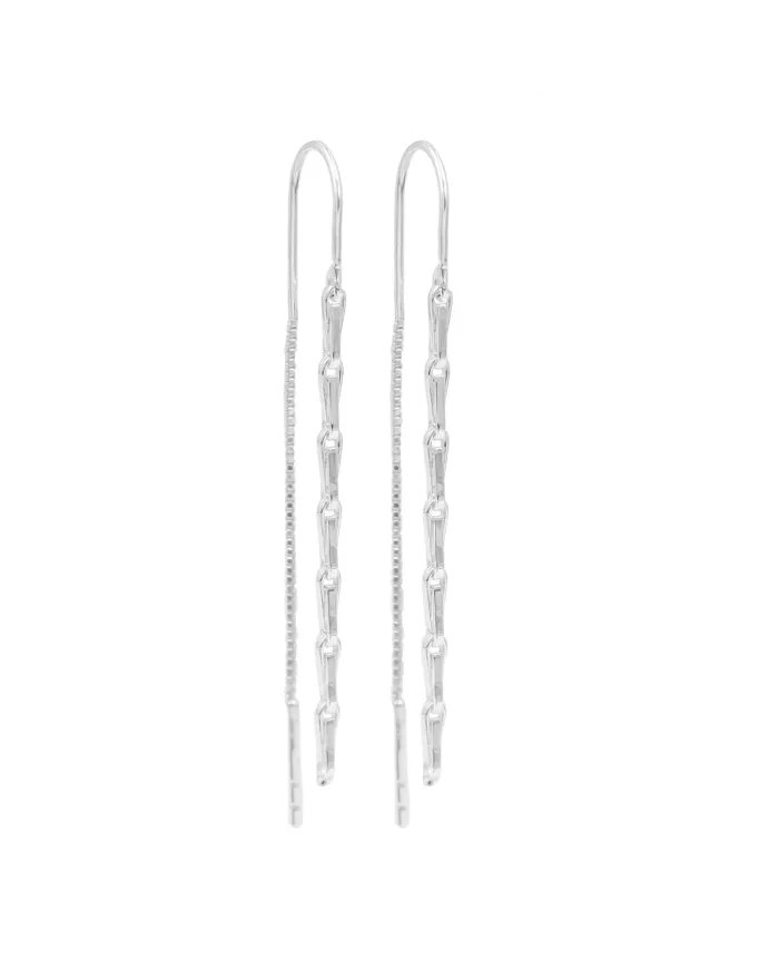 Silver Earrings, Sterling Silver Hook Earrings, Handmade Earrings, Dangle Earrings for Her