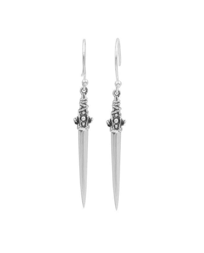 Sterling Silver Dangle Earrings - Handmade Drop Earrings for Women