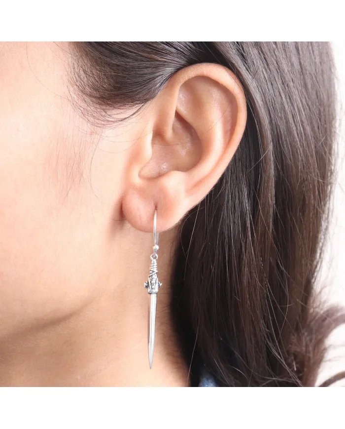 Sterling Silver Dangle Earrings - Handmade Drop Earrings for Women