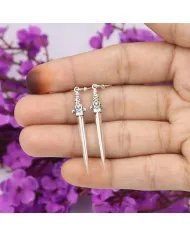 Sterling Silver Dangle Earrings - Handmade Drop Earrings for Women
