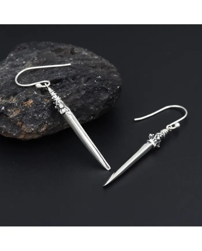 Sterling Silver Dangle Earrings - Handmade Drop Earrings for Women