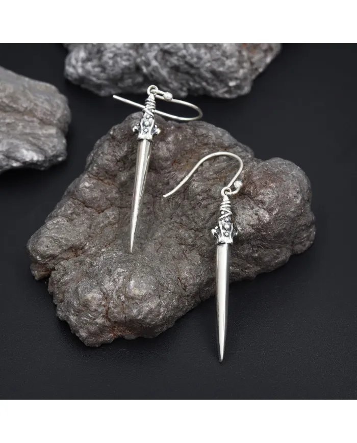 Sterling Silver Dangle Earrings - Handmade Drop Earrings for Women