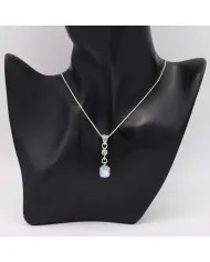 Rainbow Moonstone Pendant – Handmade 925 Sterling Silver Charm Jewelry