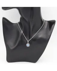 Rainbow Moonstone Pendant - Sterling Silver Pendant Handmade Necklace June Birthstone Pendant Unique Gemstone Jewelry for Women