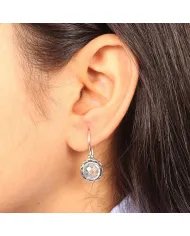 Sky Blue Topaz Earrings - Handmade 925 Sterling Silver Gemstone Jewelry
