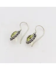 Lemon Quartz Earrings - 925 Sterling Silver Gemstone Jewelry